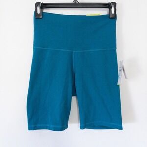 Old Navy Active Bike Shorts Extra High‎ Rise GO-DRY Teal Green Size S